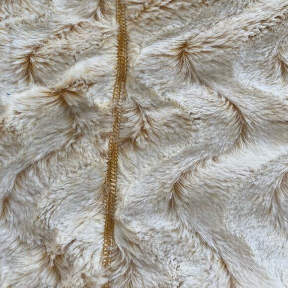 Simply Southern Size M Ripple Fleece Quarter Zip Pullover Orange Cream Soft Cozy - Picture 11 of 13